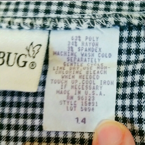 Vintage FASHION BUG houndstooth mini skirt 14 - Picture 5 of 5